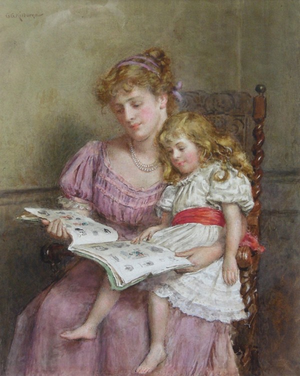 The scrapbook by George Goodwin Kilburne